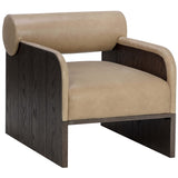 Coburn Leather Chair, Sahara Sand-Furniture - Chairs-High Fashion Home