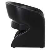 Cura Chair, Black-Furniture - Chairs-High Fashion Home