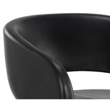 Cura Chair, Black-Furniture - Chairs-High Fashion Home