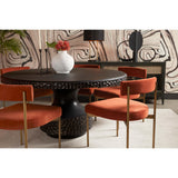 Mersin Dining Table, Black-Furniture - Dining-High Fashion Home