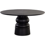 Quinton Dining Table, Black-Furniture - Dining-High Fashion Home