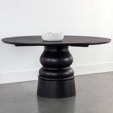 Quinton Dining Table, Black-Furniture - Dining-High Fashion Home