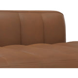 Ilyana Leather Daybed, Aline Butternut-Furniture - Benches-High Fashion Home