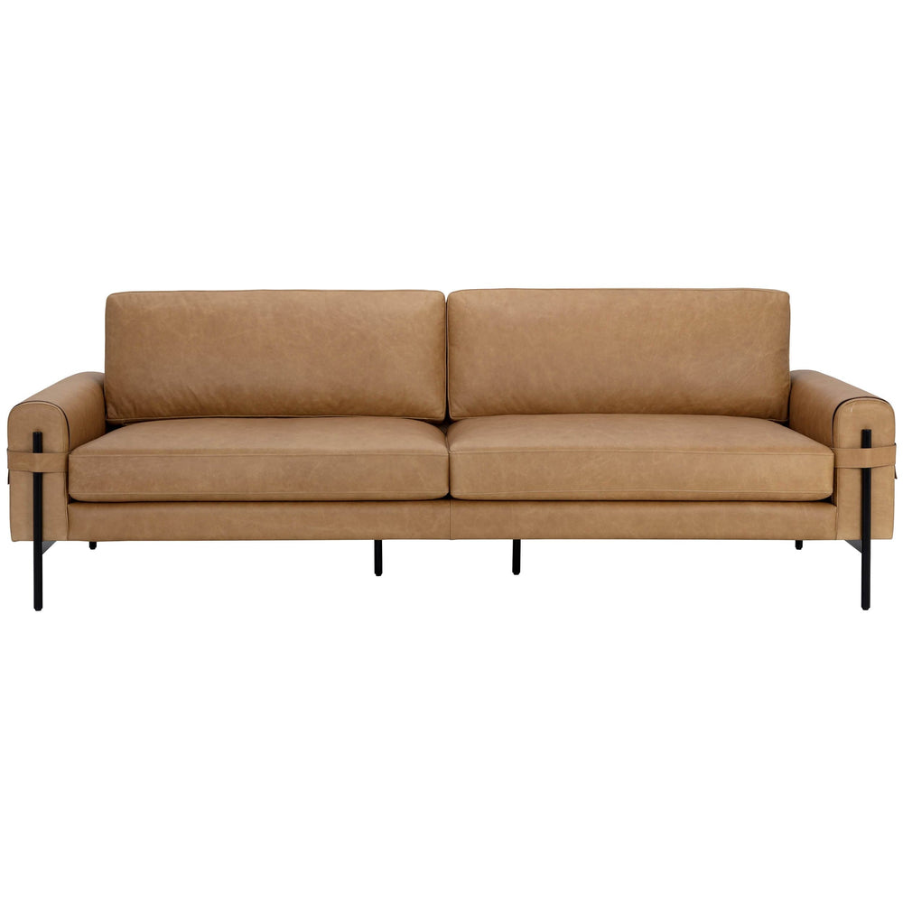 Camus Leather Sofa, Ludlow Sesame-Furniture - Sofas-High Fashion Home