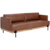 Saul Leather Sofa, Shalimar Tobacco-Furniture - Sofas-High Fashion Home