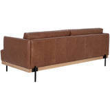 Saul Leather Sofa, Shalimar Tobacco-Furniture - Sofas-High Fashion Home