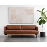 Saul Leather Sofa, Shalimar Tobacco-Furniture - Sofas-High Fashion Home