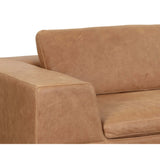 Ira Leather Sofa, Camel-Furniture - Sofas-High Fashion Home