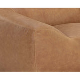 Paget Leather Glider Chair, Camel-Furniture - Chairs-High Fashion Home