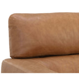 Paget Leather Glider Chair, Camel-Furniture - Chairs-High Fashion Home