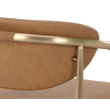 Heloise Chair, Milliken Cognac-Furniture - Chairs-High Fashion Home