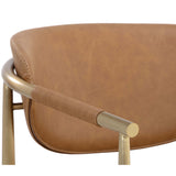 Heloise Chair, Milliken Cognac-Furniture - Chairs-High Fashion Home