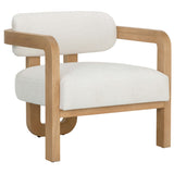 Madrone Chair, Heather Ivory Tweed-Furniture - Chairs-High Fashion Home