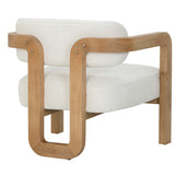 Madrone Chair, Heather Ivory Tweed-Furniture - Chairs-High Fashion Home