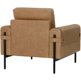 Camus Leather Chair, Ludlow Sesame-Furniture - Chairs-High Fashion Home