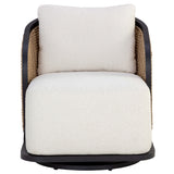 Bora Outdoor Swivel Chair, Louis Cream