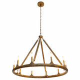 Wolfgang Chandelier, Antique Brass-Lighting-High Fashion Home