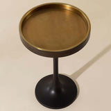 Tekoa End Table, Antique Brass-Furniture - Accent Tables-High Fashion Home