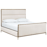 Yasmine King Bed, Zenith Alabaster-Furniture - Bedroom-High Fashion Home