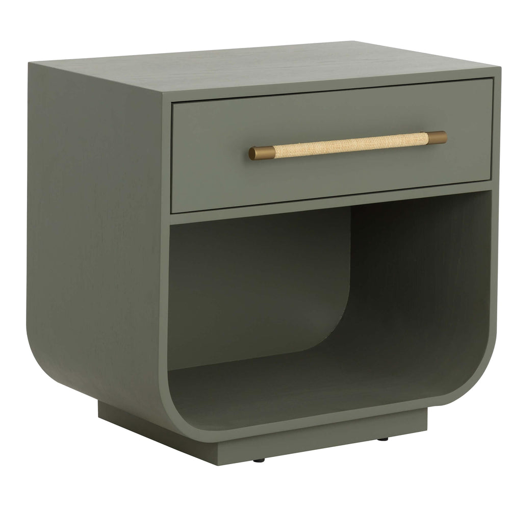 Tarrant Nightstand, Sage Green-Furniture - Bedroom-High Fashion Home