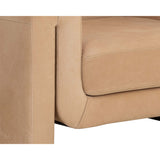 Romer Leather Chair, Nubuck Tan-Furniture - Chairs-High Fashion Home