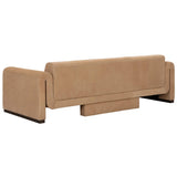 Romer Leather Sofa, Nubuck Tan-Furniture - Sofas-High Fashion Home