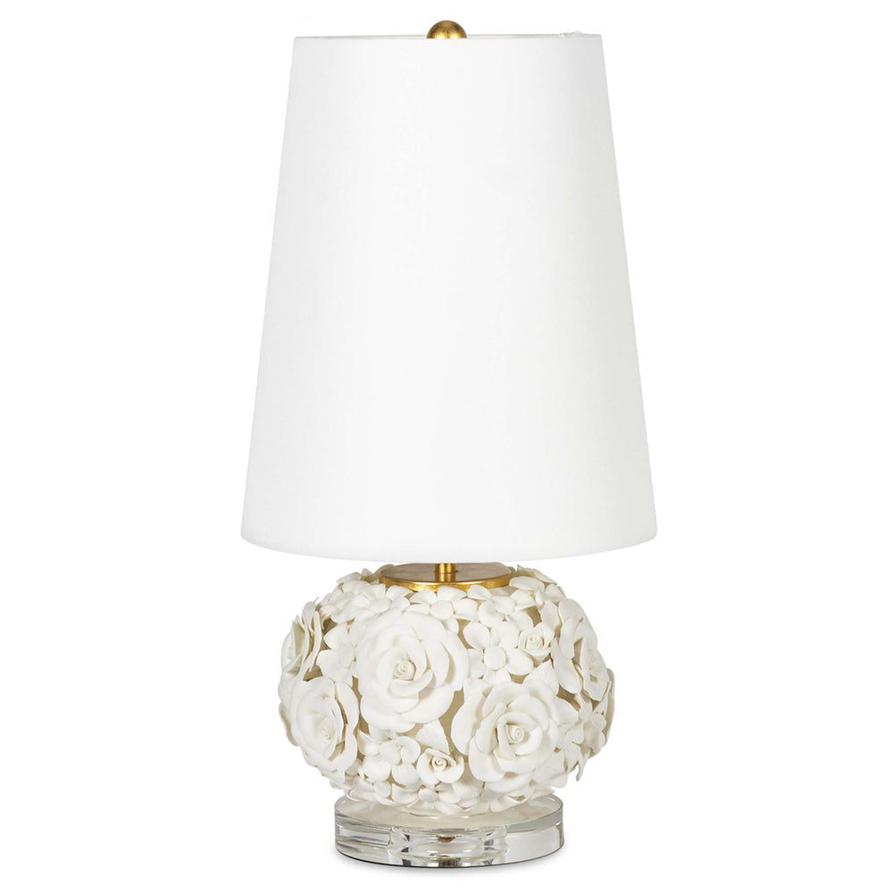 Alice Flower Mini Lamp, White-Lighting-High Fashion Home