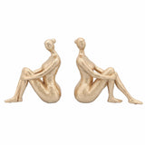 Lady Bookends, Gold-Accessories-High Fashion Home