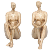 Lady Bookends, Gold-Accessories-High Fashion Home