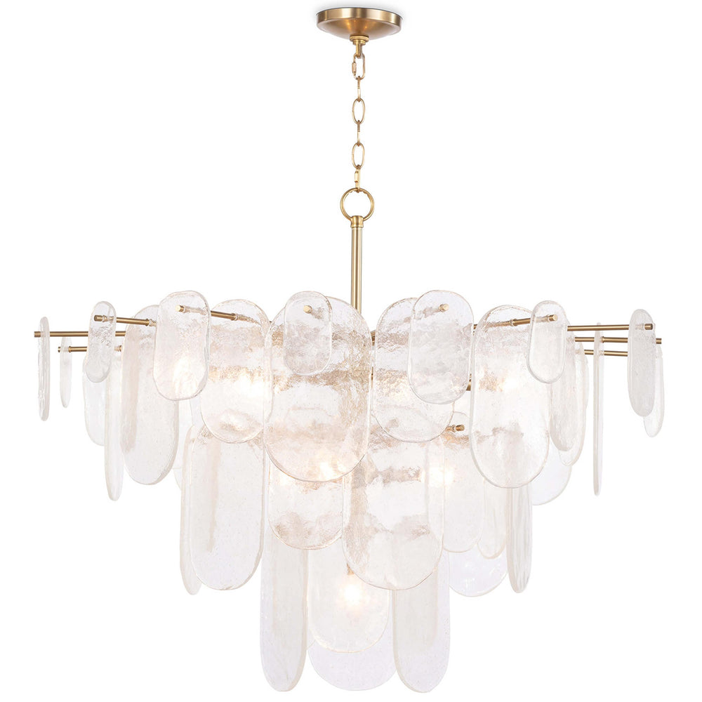 Echo Chandelier, Natural Brass-Lighting-High Fashion Home