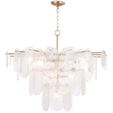 Echo Chandelier, Natural Brass-Lighting-High Fashion Home