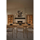 Artemis 6 Light Chandelier, Natural Brass-Lighting-High Fashion Home