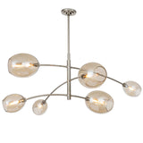 Artemis 6 Light Chandelier, Polished Nickel-Lighting-High Fashion Home