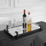 Deki Tray, Black-Accessories-High Fashion Home