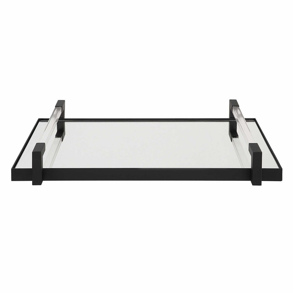 Deki Tray, Black-Accessories-High Fashion Home