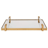 Deki Tray, Gold-Accessories-High Fashion Home