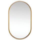 Canal Mirror, Natural Brass