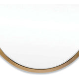 Canal Mirror, Natural Brass