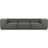 Gwen Outdoor 3-Piece Sofa, Hayes Charcoal