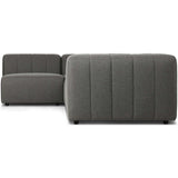 Gwen Outdoor 4-Piece Sectional, Hayes Charcoal