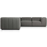 Gwen Outdoor 5-Piece Sectional, Hayes Charcoal