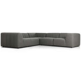 Gwen Outdoor 5-Piece Sectional, Hayes Charcoal