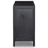 Sydney 6 Drawer Dresser, Black Wash w/Black Cane-Furniture - Bedroom-High Fashion Home