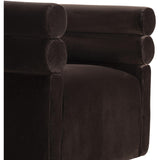 Evie Swivel Chair, Surrey Cocoa-Furniture - Chairs-High Fashion Home