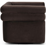 Evie Swivel Chair, Surrey Cocoa-Furniture - Chairs-High Fashion Home