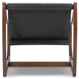 Keanu Leather Chair, Brickhouse Black-Furniture - Chairs-High Fashion Home