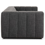 Langham 89" Channeled Sofa, Saxon Charcoal-Furniture - Sofas-High Fashion Home