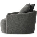 Chloe Swivel Chair, Gibson Smoke-Furniture - Chairs-High Fashion Home