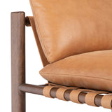 Shelton Leather Chair, Palermo Cognac-Furniture - Chairs-High Fashion Home