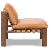 Shelton Leather Chair, Palermo Cognac-Furniture - Chairs-High Fashion Home